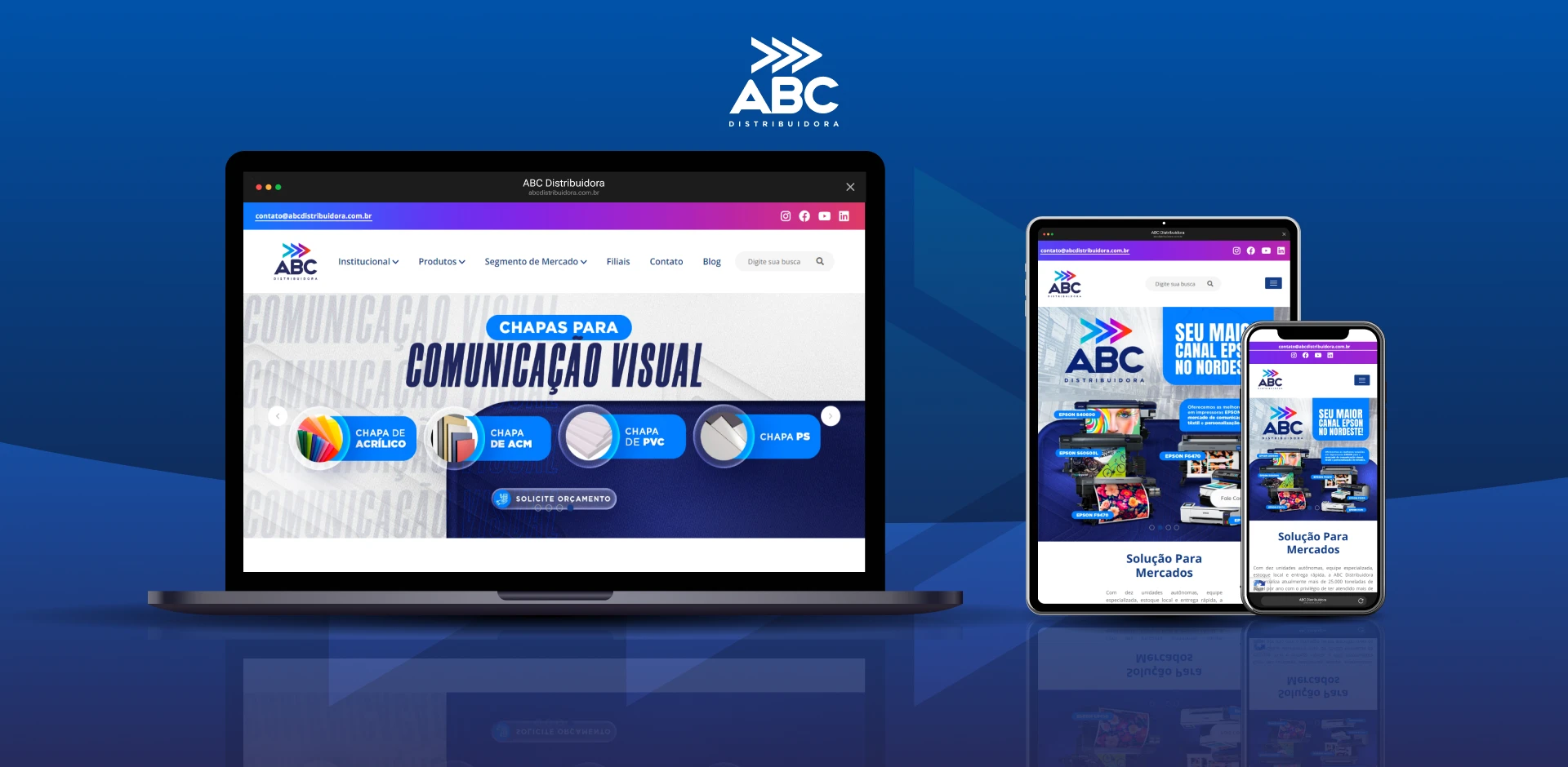 Catálogo do Projeto - ABC Distribuidora - Site Institucional